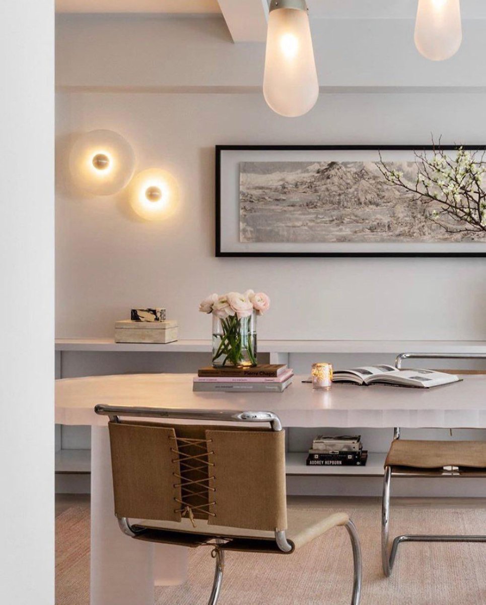 Moonlux - Minimalistische Ronde Albasten Wandlamp Voor Sfeervolle Gloed