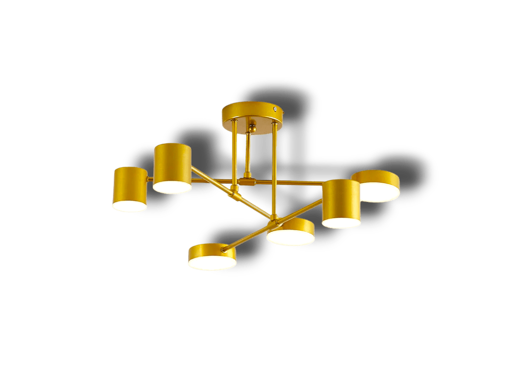 Norvik – Moderne Plafondlamp met 6 LED-Koppen