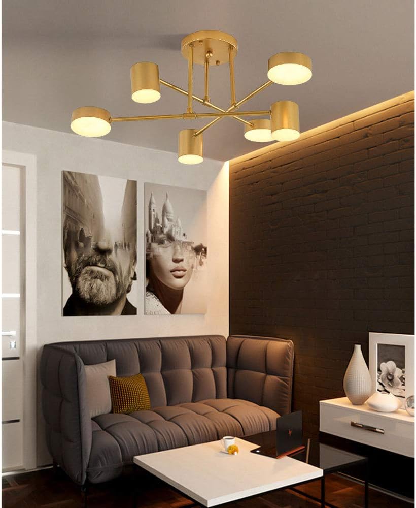 Norvik – Moderne Plafondlamp met 6 LED-Koppen