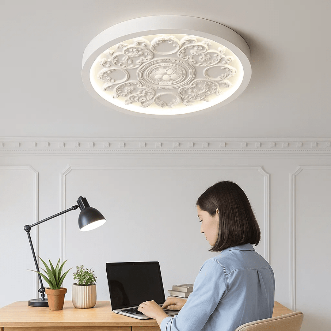 Ornara – Moderne Hars Plafondlamp met Dimbaar Licht