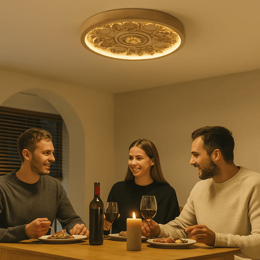 Ornara – Moderne Hars Plafondlamp met Dimbaar Licht