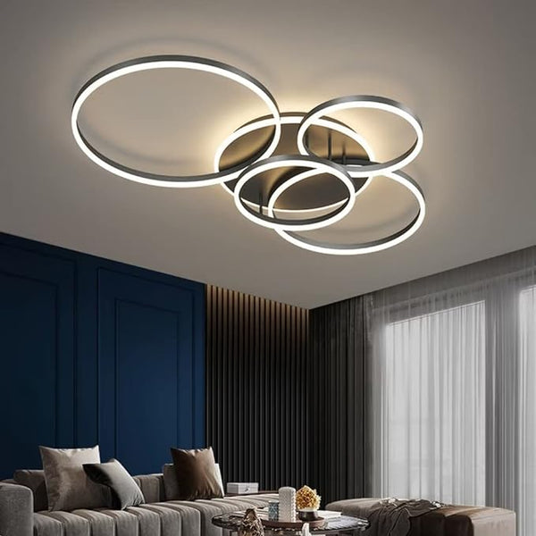 Calora – Moderne LED Plafondlamp (Dimbare Ringlamp met Afstandsbediening)