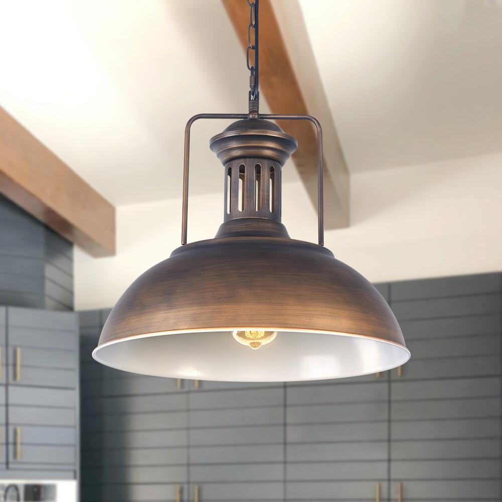 Bronxor – Industriële Enkelvoudige Dome Hanglamp