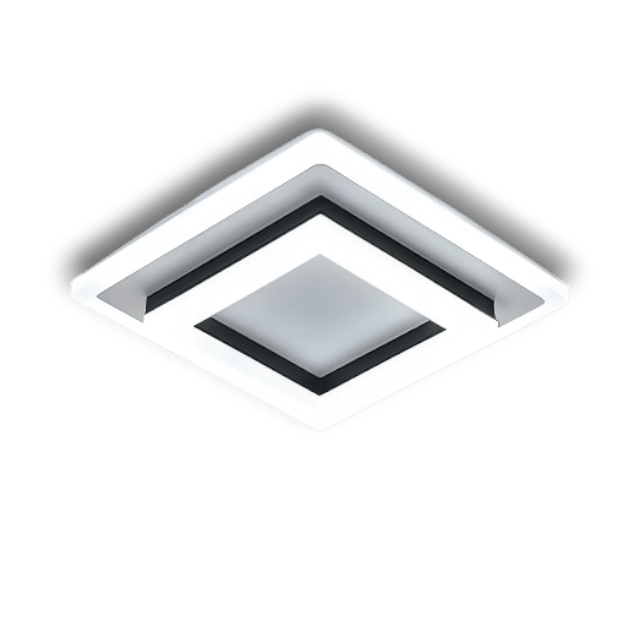 Villaura – Moderne Vierkante LED Plafondlamp Voor De Hal Met Strak Opbouwontwerp