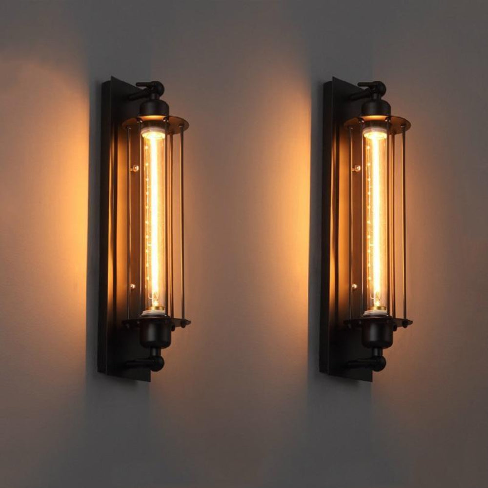 Nox – Vintage LED Wandlamp (Industrieel Design, Warme Sfeer)