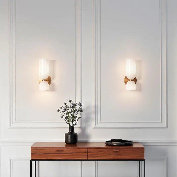 Casara - Luxe Slaapkamer Wandlamp Met Glazen Kap