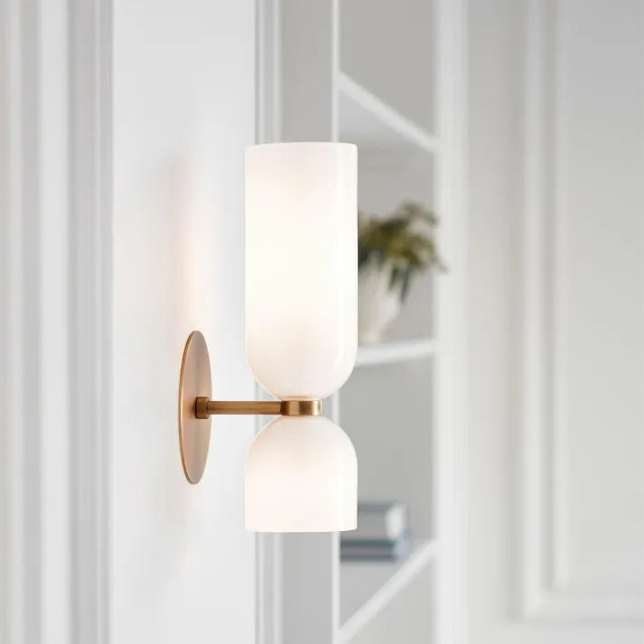 Casara - Luxe Slaapkamer Wandlamp Met Glazen Kap