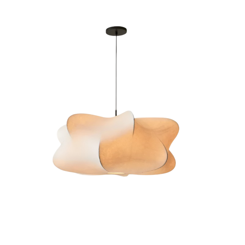 Matellis - Wabi Sabi Zijde Hanglamp met Warme Sfeerverlichting